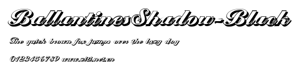 BallantinesShadow-Black.ttf字體轉換器圖片
