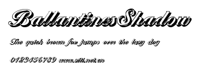 BallantinesShadow.ttf字體轉換器圖片