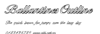 BallantinesOutline.ttf字體轉換器圖片