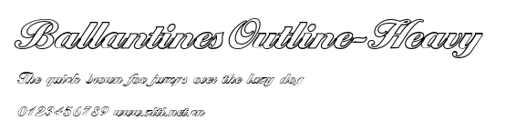 BallantinesOutline-Heavy.ttf字體轉換器圖片