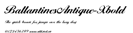 BallantinesAntique-Xbold.ttf字體轉換器圖片