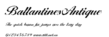 BallantinesAntique.ttf字體轉換器圖片