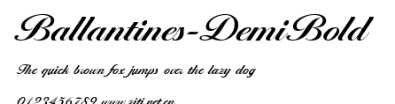 Ballantines-DemiBold.ttf字體轉換器圖片