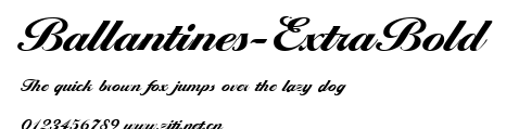 Ballantines-ExtraBold.ttf字體轉換器圖片