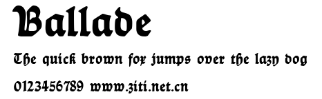Ballade.ttf字體轉換器圖片