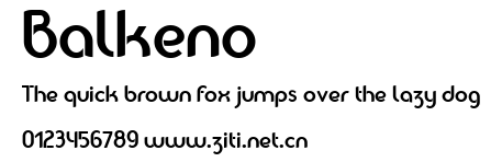 Balkeno.ttf字體轉換器圖片
