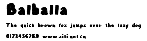 Balballa.ttf字體轉換器圖片