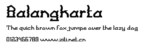 Balangkarta.ttf字體轉換器圖片