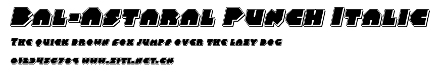 Bal-Astaral Punch Italic.ttf字體轉換器圖片