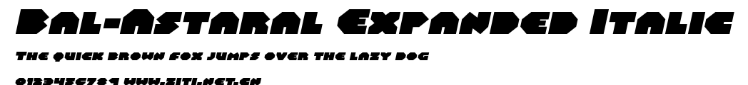 Bal-Astaral Expanded Italic.ttf字體轉換器圖片