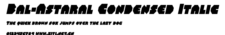Bal-Astaral Condensed Italic.ttf字體轉換器圖片