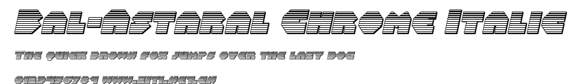 Bal-Astaral Chrome Italic.ttf字體轉換器圖片