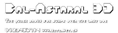 Bal-Astaral 3D.ttf字體轉換器圖片