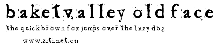 Baketvalley Old Face.ttf字體轉換器圖片