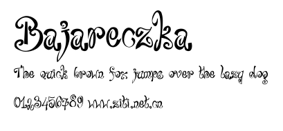 Bajareczka.ttf字體轉換器圖片