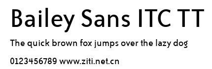 Bailey Sans ITC TT.ttf字體轉換器圖片
