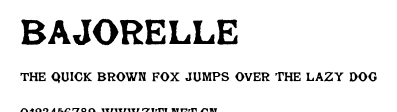 Bajorelle.ttf字體轉換器圖片