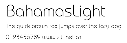 BahamasLight.ttf字體轉換器圖片