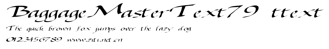 BaggageMasterText79 ttext.ttf字體轉換器圖片