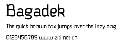 Bagadek.ttf字體轉換器圖片