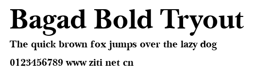 Bagad Bold Tryout.ttf字體轉換器圖片