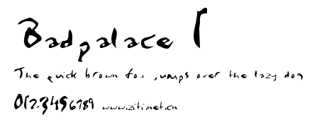 Badpalace 1.ttf字體轉換器圖片