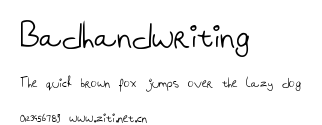 Badhandwriting.ttf