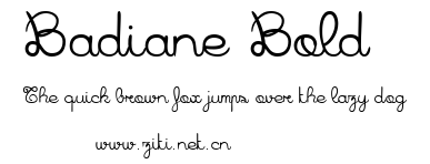 Badiane Bold.ttf字體轉換器圖片