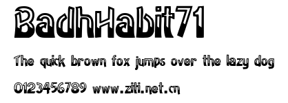 BadhHabit71.ttf