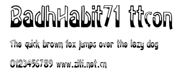 BadhHabit71 ttcon.ttf字體轉換器圖片