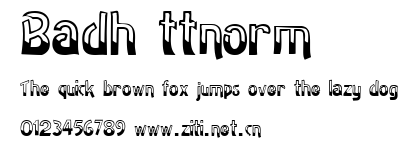 Badh ttnorm.ttf