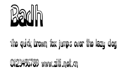 Badh.ttf字體轉換器圖片