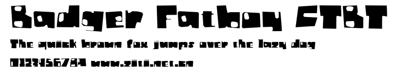 Badger Fatboy CTBT.ttf