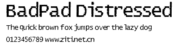 BadPad Distressed.ttf
