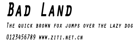 Bad Land.otf