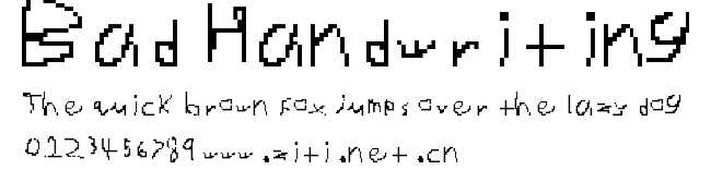 Bad Handwriting.ttf字體轉換器圖片