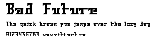 Bad Future.ttf字體轉換器圖片