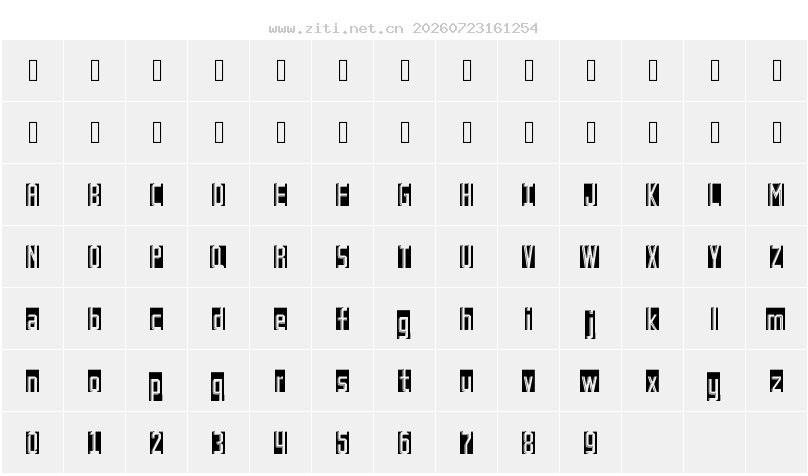 字符映射圖