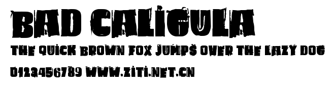 Bad Caligula.ttf字體轉換器圖片
