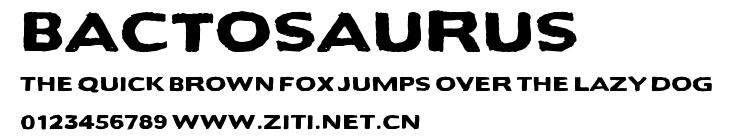 Bactosaurus.ttf字體轉換器圖片