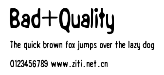 Bad+Quality.ttf字體轉換器圖片