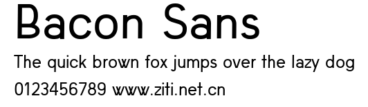Bacon Sans.otf字體轉換器圖片