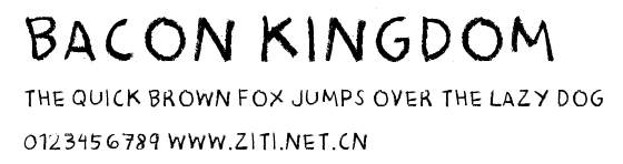 Bacon Kingdom.ttf字體轉換器圖片
