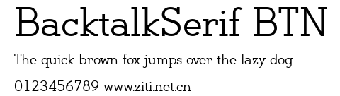 BacktalkSerif BTN.ttf字體轉換器圖片