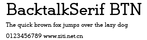 BacktalkSerif BTN.ttf字體轉換器圖片