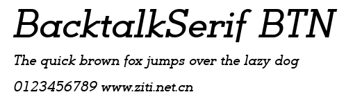 BacktalkSerif BTN.ttf字體轉換器圖片