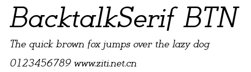 BacktalkSerif BTN.ttf字體轉換器圖片