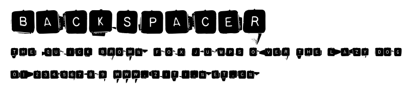 Backspacer.ttf字體轉換器圖片
