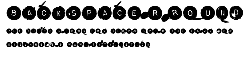 BackspacerRound.ttf字體轉換器圖片