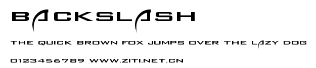 Backslash.ttf字體轉換器圖片